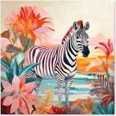 Graphic Message - Peinture sur toile - Zebra - Afrique - Pépinière
