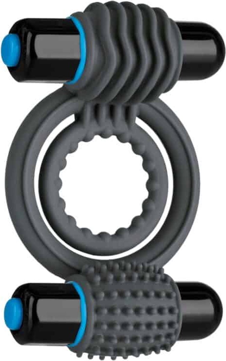 Goedkoopste Vibrating Double C-Ring - Grey
