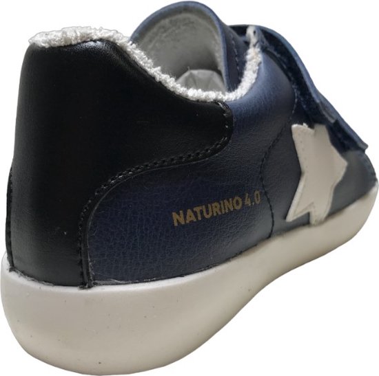 Naturino 4.0 - Annie Hybri - Mt 33 - baskets vegan étoiles blanches velcros - Blauw