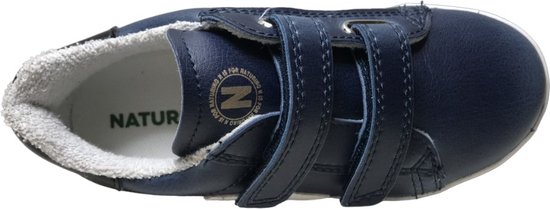 Naturino 4.0 - Annie Hybri - Mt 33 - baskets vegan étoiles blanches velcros - Blauw