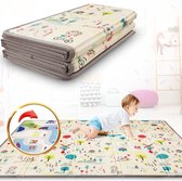 Speelmat 180x200x1.5cm XXL Omkeerbare Foam Vloermat - Baby Speeltapijt - Zintuiglijke Ontwikkeling Speelkleed Cadeau