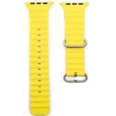 Horloge Bandje Geschikt voor Apple Watch 38/40/41 mm – Ocean Sportband – iWatch Geel Kleur – Series 1/2/3/4/5/6/SE/7
