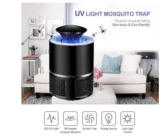 Handystuff muggenlamp - UV licht - Tegen muggen en andere vliegende  insecten - Zwart | bol.com
