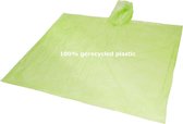 500 stuks ponchos - 100% gerecycled kunststof - Lime Groen Transparant