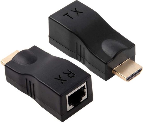 Adaptateur HDMI vers Ethernet (RJ45) - Adaptateur d'extension HDMI -  jusqu'à CAT6 -... | bol