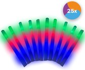 Fjesta LED foam sticks - Glow In The Dark - Neon Party - Lichtstaaf - 25 Stuks - Multicolour