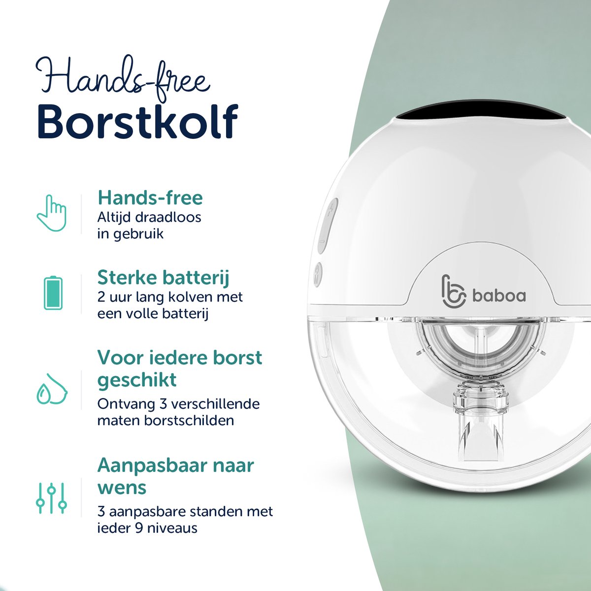Baboa - Draadloze Elektrische Borstkolf thumbnail 5