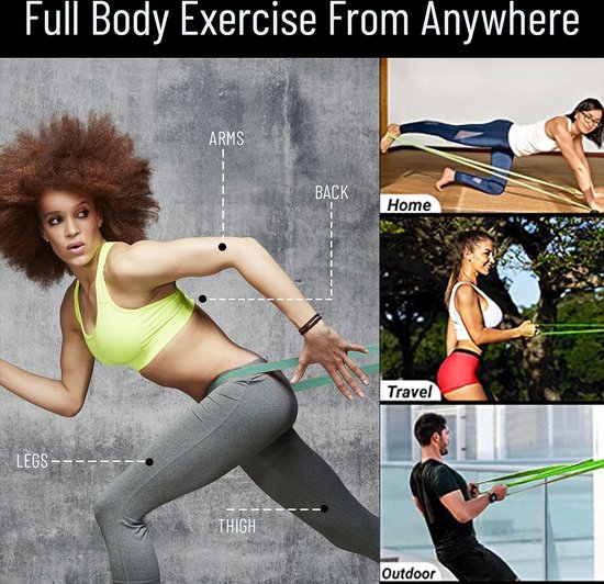 ab.Latex XLight Resistance Band (Green) MaterialRubber Exercise