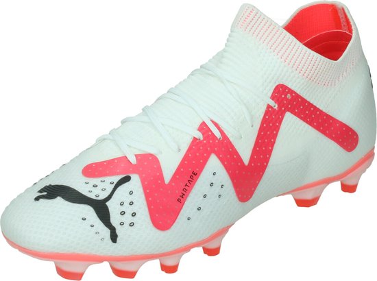 Chaussures de football Puma Future Pro FG White Noir Fire Orchid