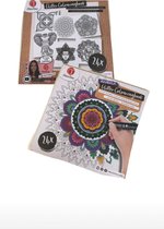Decotime - Volwassen kleurenboek - Magic Mandala - Relaxing - Glitter Kleurboek - Tekenen - Kleuren - Creatief.
