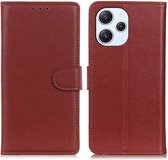 Coverup Book Case - Geschikt voor Xiaomi Redmi 12 Hoesje - Bruin