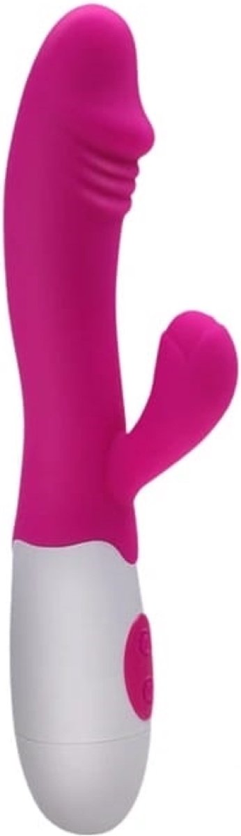 Tarzan Rabbit Vibrator - met 30 standen. Vibrators voor Vrouwen - Discreet & Stil – G-spot & Clitoris Stimulator - Dildo - Erotiek Seksspeeltjes-Toys roze/Pink