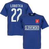 Slowakije Lobotka 22 Team T-Shirt - Blauw - L