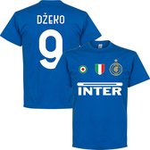 Inter Dzeko 9 Team T-Shirt - Blauw - M