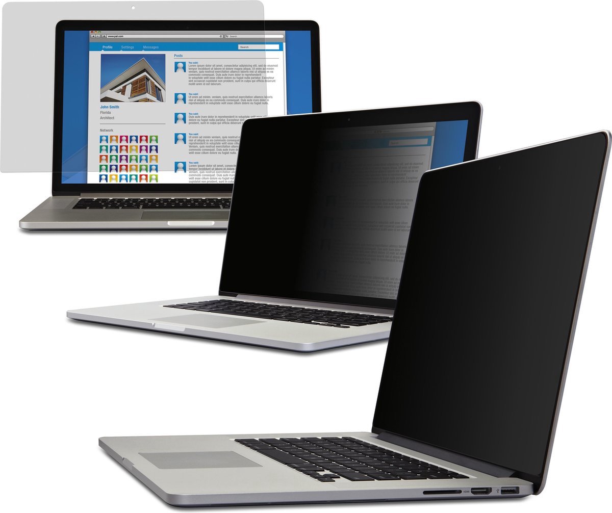 3M™ Privacyfilter voor Apple® MacBook Pro® 16 2021 met COMPLY™-bevestigingssysteem, 16:10, PFNAP012