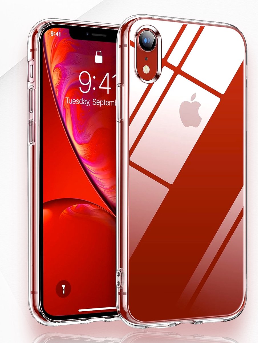 iPhone XR Silicon Hoesje - iPhone XR Transparante Luxe Bescherming Case - Maximaal Stevig Hoesje van Premium Kwaliteit.