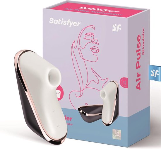 Satisfyer Traveler - Luchtdruk Vibrator - Blauw/ Wit