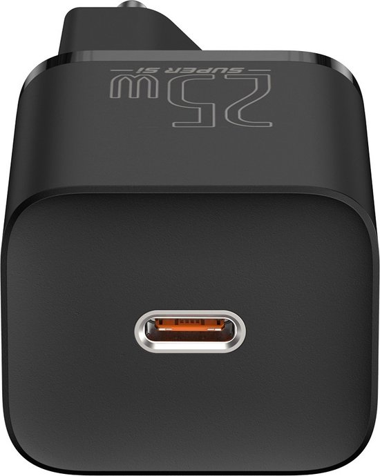 Chargeur Baseus Super Si USB C noir - charge rapide 25W