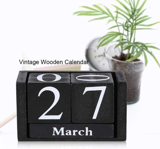 Grapat houten eeuwige kalender 16-167D Grapat houten eeuwige kalender 16-167D