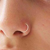 fake neuspiercing zilver // nep piercing ringetje zilver // neus-lip-oorpiercing