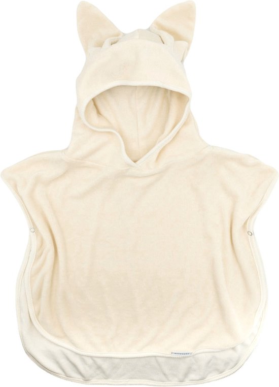 Bamboom Poncho - Badstof - Creme - 0-2 Jaar