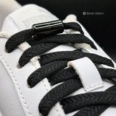 Beste Veters - Elastische veters - Veters draaisluiting - Lock laces - Veters 100 cm - Veters zwart