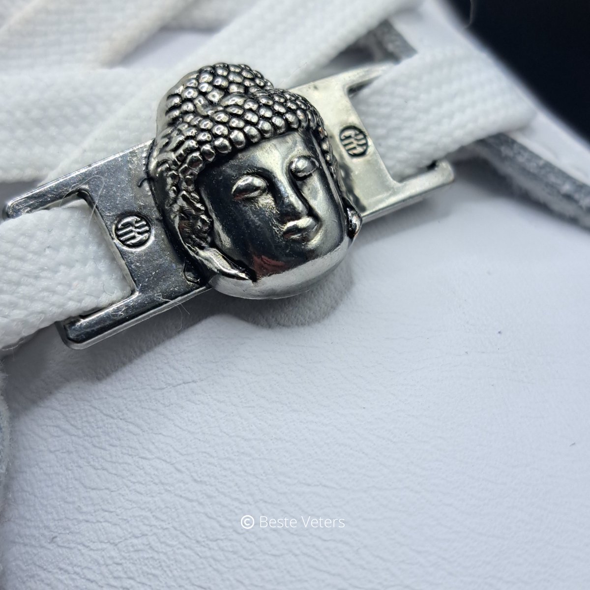 Beste Veters-Schoenaccessoires - Veter gesp - Veters - Schoen accessoire zilver - Veter gesp buddha - Veter gesp beeld - Cadeau