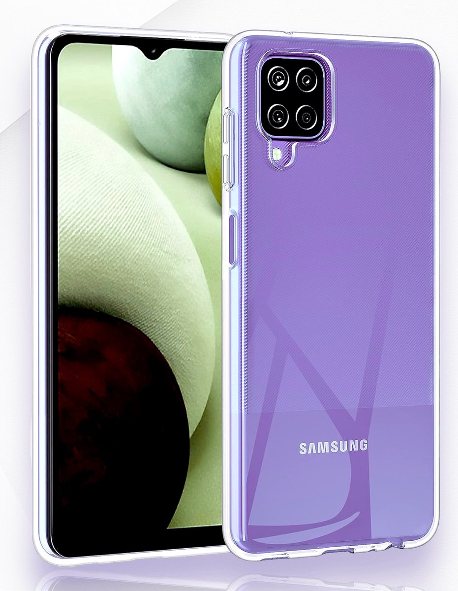 Samsung Galaxy A12 Ultieme Silicone Case! Ontdek de Transparante Luxe en Kracht Bescherming, Maximaal Stevig Hoesje van Premium Kwaliteit.