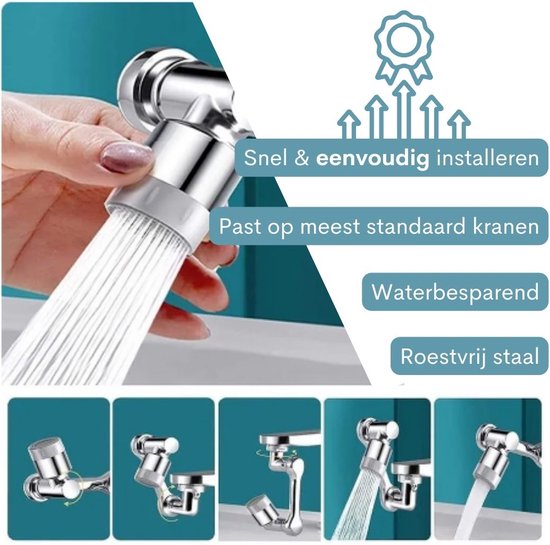 Tête de robinet rotative - Pièce de robinetterie - 360 degrés - Rallonge de  robinet -... | bol