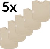 Funnies Interlock Slabben 5-Pack | Cream | Set Van 5 Stuks | Slabbers