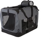 Sac de transport / sac de voyage pliable HiPet pour Chiens et Chats taille L (70 x 52 x 52 cm) - Grijs