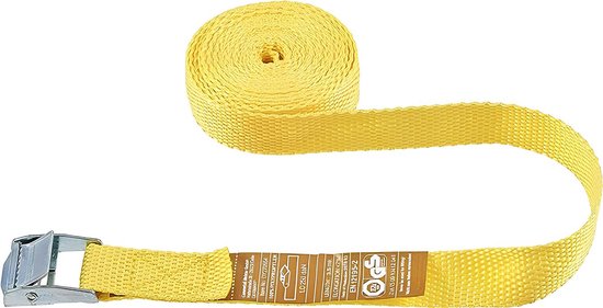 Sjorband - eendelig - 5 m x 25 mm - 250 kg maximale belastbaarheid - met klemslot, zonder haken - van polypropyleen/spanband/ladingbeveiliging/ratelgordel / B34408