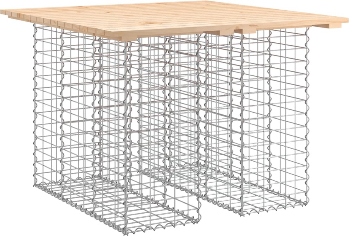vidaXL - Tuinbank - schanskorfontwerp - 100x102x72 - cm - massief - grenenhout