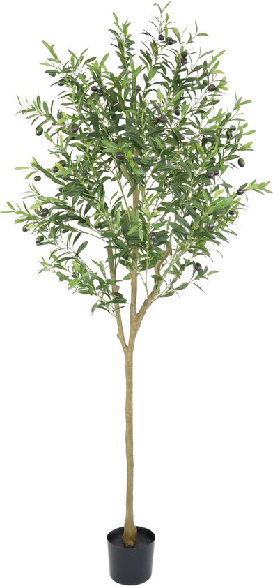 Olijfboom 180cm | Faux Olijfboom | Grande plante artificielle | Plantes artificielles pour l'intérieur | Faux Olijfboom | Plante artificielle d'olive