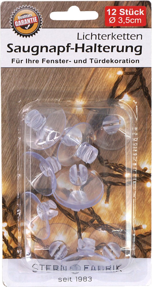 Zuignappen/montage systeem - met sleuf - 12x stuks - 3,5 cm