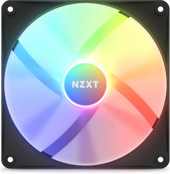 NZXT F140 RGB CORE black - Ventilator 1 stuks - 140 mm - 4 Pins - 500rpm - 1500rpm - RGB - zwart