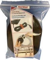FASTECH® 699-330-Bag Klittenband Om te bundelen Haak- en lusdeel (l x b) 5000 mm x 50 mm Zwart 5 m