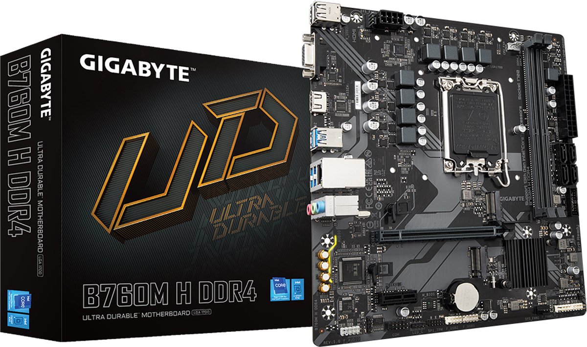 Moederbord Intel Gigabyte B760M H DDR4