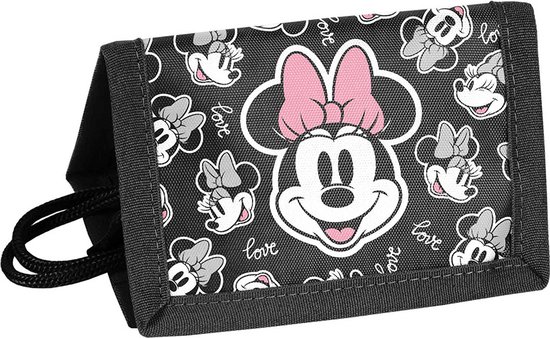 Portefeuille Disney Minnie Mouse , Smile - 12 x 8,5 cm - Polyester