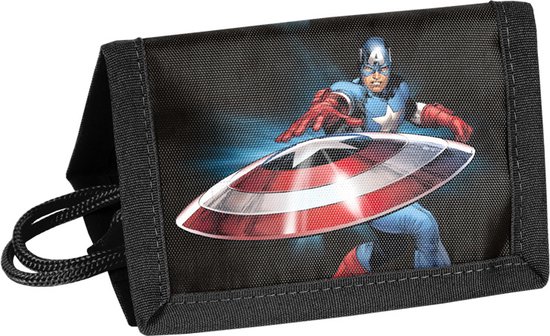 Portefeuille Marvel Avengers , Shield - 12 x 8,5 cm - Polyester