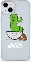 Beschermhoesje Geschikt voor iPhone 15 Smartphone hoesje Cactus Poo