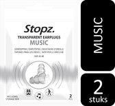 Stopz. Music oordoppen - Festival oordoppen - Muziek oordopjes - Veilig genieten van muziek - Transparant – Herbruikbaar
