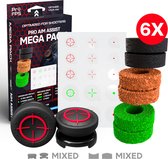 ProFPS Mega Pack geschikt voor PlayStation 4 (PS4) en PlayStation 5 (PS5) - eSports Game Accessoires – Precision Rings + Performance Thumbsticks Mixed + Crosshair Decals