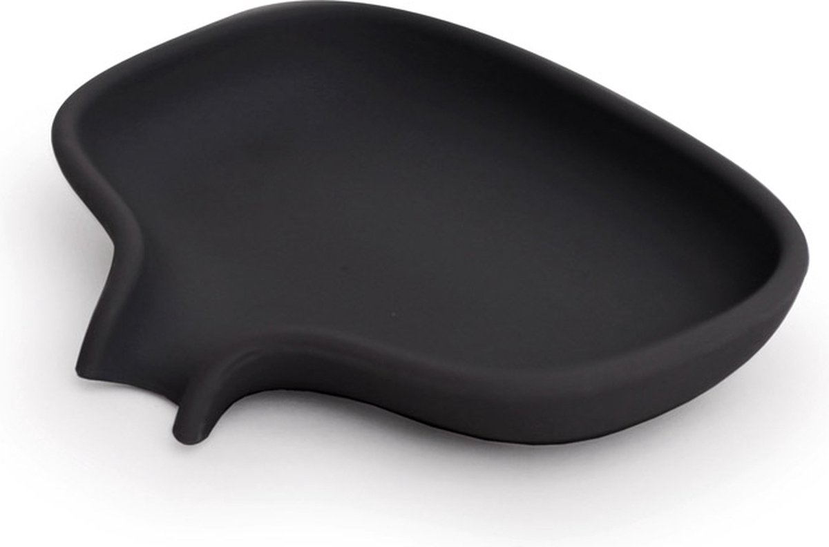 Bosign zeepbakje - Soap Saver Flow - Zwart - Klein - 10,8 x 8,5 x 2 cm