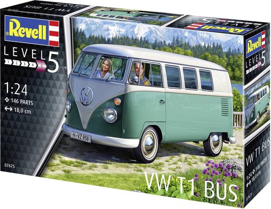 Maquette VW T1 BUS 1/24 Revell – REV07675 – Le Combi Mythique à Construire