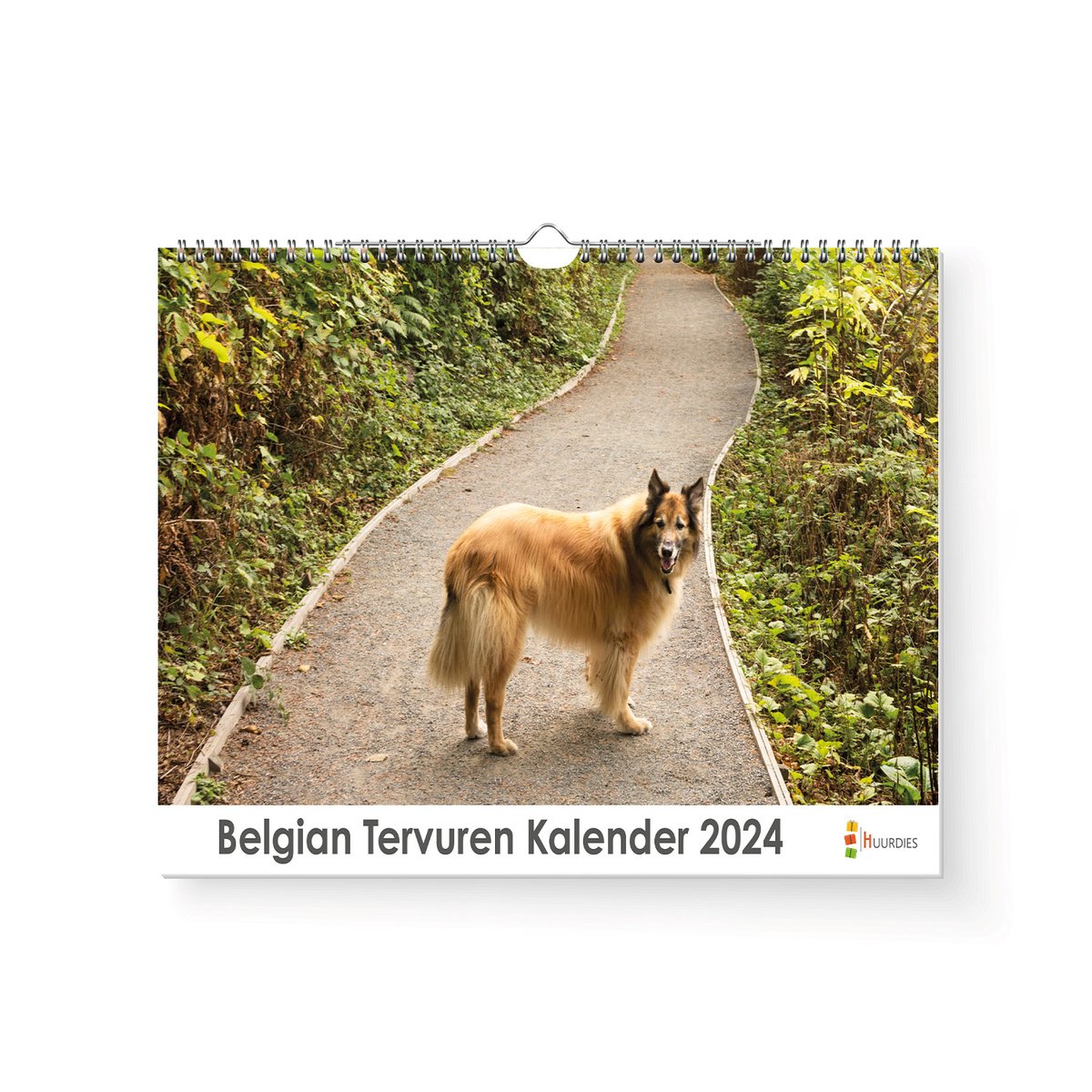 Kalender 2024 - Belgian Tervuren - 35x24cm - 300gms - Spiraalgebonden - Inclusief ophanghaak