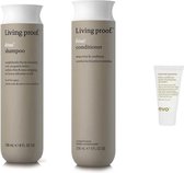 Living Proof Duo Set - Après-shampooing No -frisottis + Shampooing + clips de réglage EVO Clip-ity gratuits