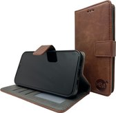 HEM Stylish Book Case (adapté au S23) Étui Samsung S23 avec 3 découpes pour cartes + poche photo - Étui portefeuille - porte-cartes - Marron
