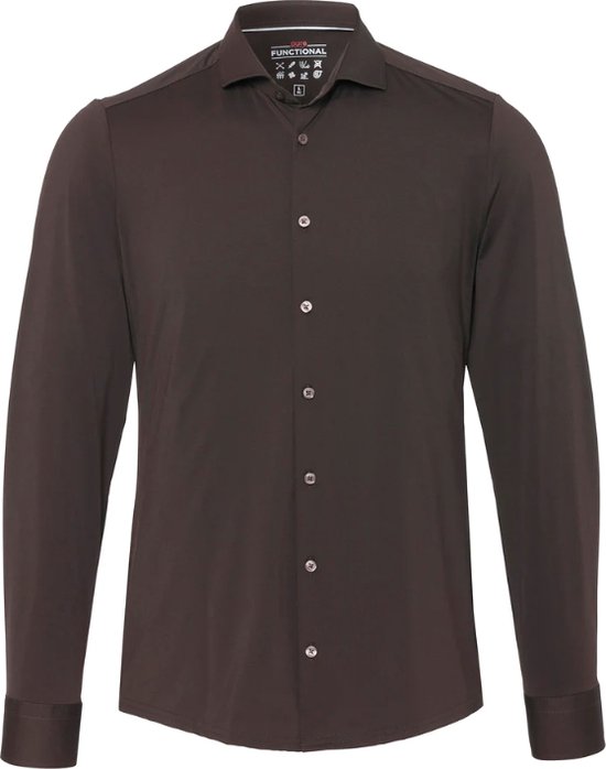 Pure - The Functional Shirt Grijs - Heren - Maat 42 - Slim-fit