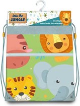 Jungle Kids - Into the jungle gymtas/rugzak/rugtas voor kinderen - groen - polyester - 41 x 30 cm